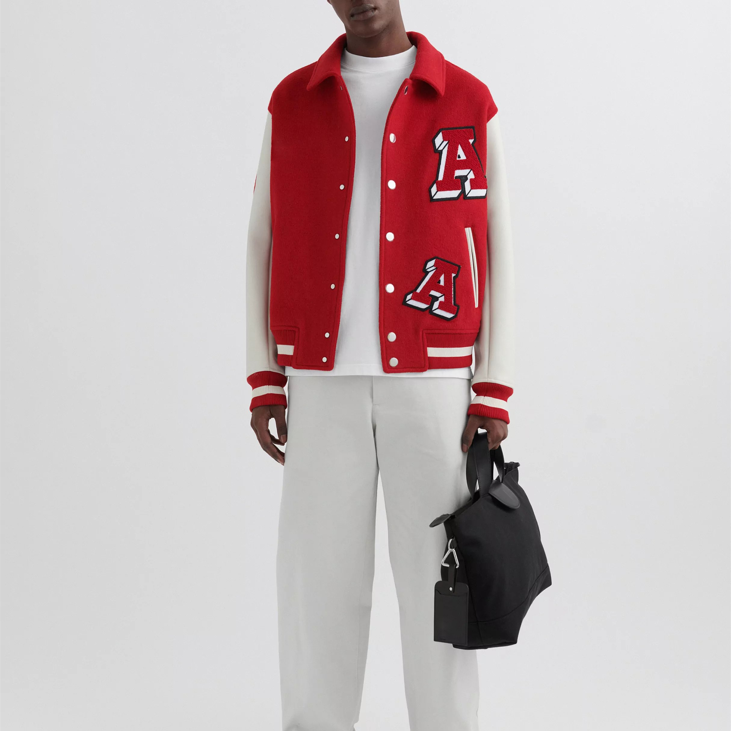Custom Classic Thread Fabric Lapel Varsity Men's Jacket Blank Designer Jacket Unisex Embroidered Letterman Jacket