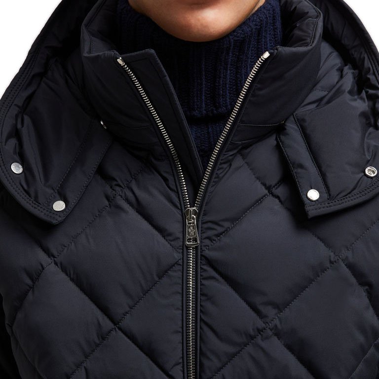 2024 new arrival men's jacket hooded quilted jacket for man regular fit print logo down jacket