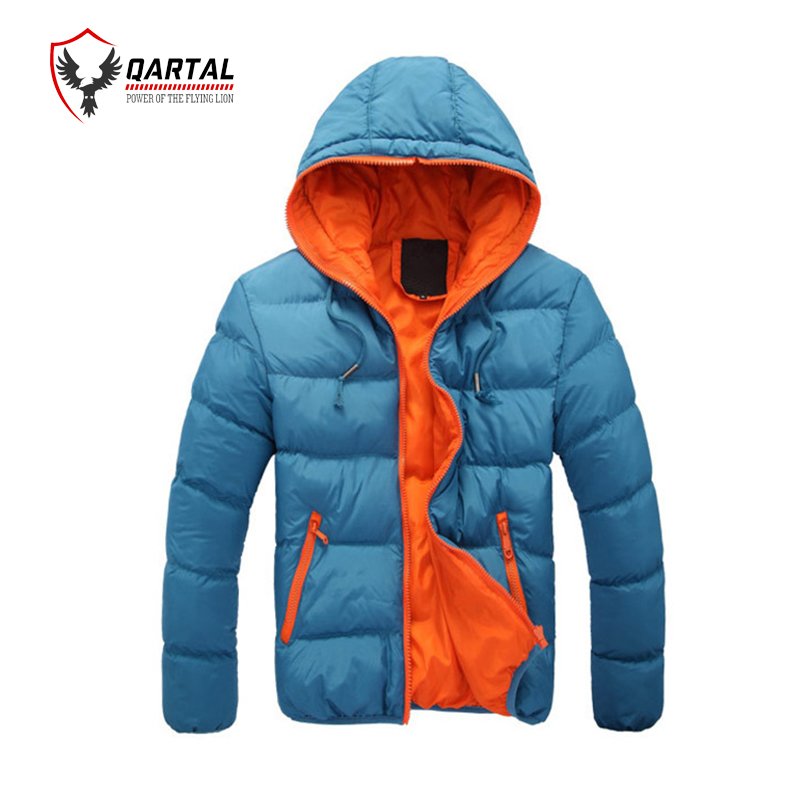 Men's Black Quilted Puffer Coat Quick Dry Warm Winter Outwear 100% Polyester down Jacket Overcoat with Regular Length