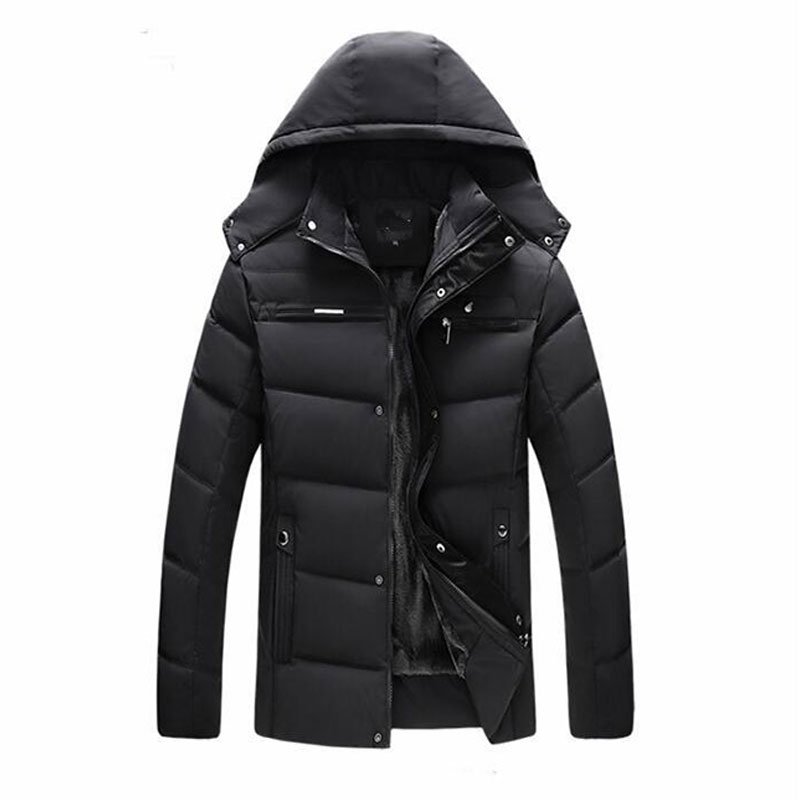 Windproof Wholesale Custom Winter Casual Snow Puffer Jackets For Men 2023 Quilted Coats With Fur Fleece Lining Hood Outerwear