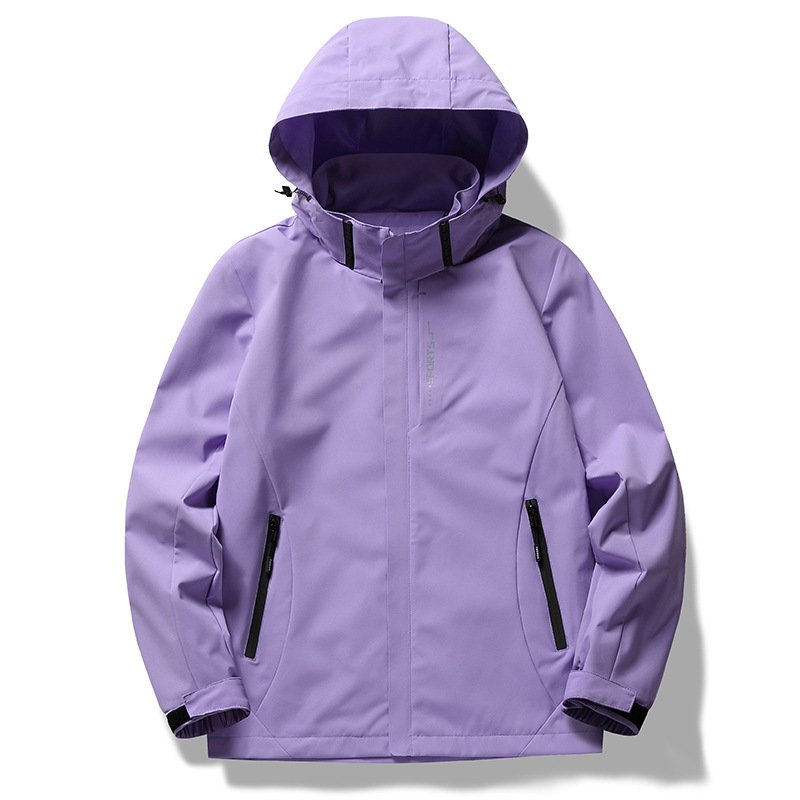 Wholesale Men's Custom Logo Hooded Windbreaker Jacket Windproof and Waterproof for Outdoor Camping Hiking Mountain Adventures