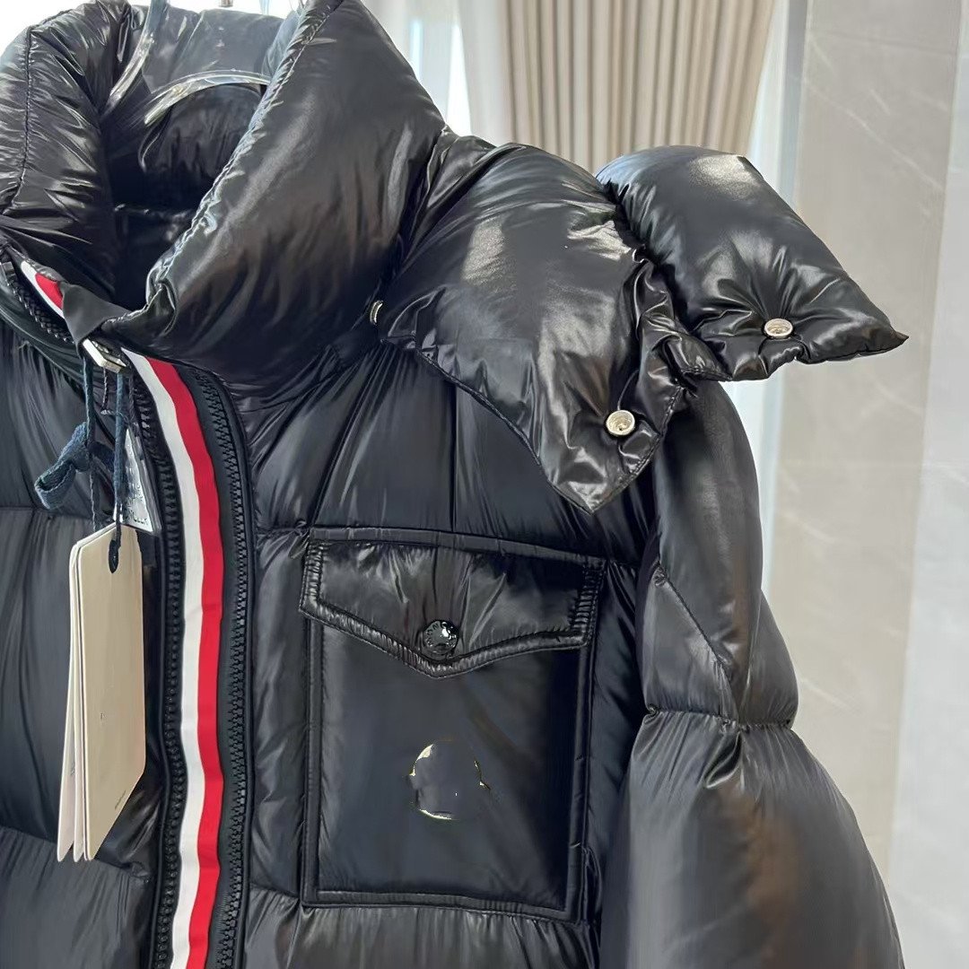 Designer Waterproof Winter Duck Down Jacket Hooded Coat Clothes Mid-Lenght Parka For Men Long Overcoat