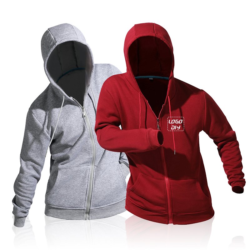 Warmth cotton fleece men's hoodies zipper hooded jackets with fleece hooded sweatshirts