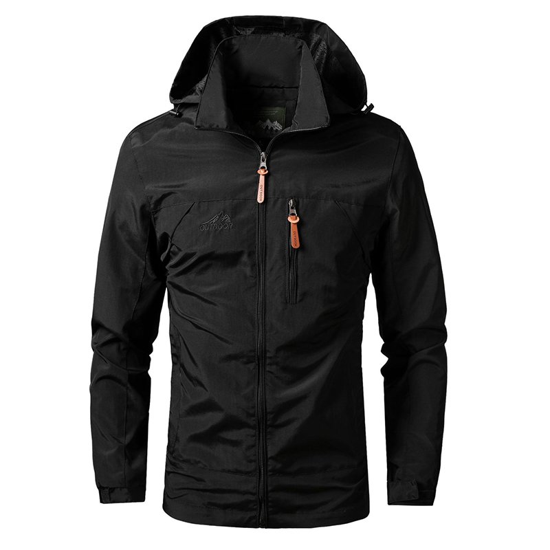 Techwear Quick Dry Men's Nylon Hiking Jacket Water Repellent Embroidery Outdoor Windbreaker Sport Trekking Jackets chaquetas