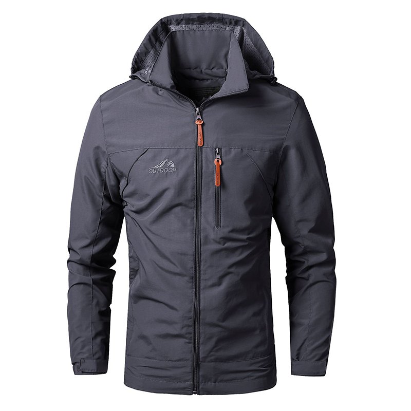 Techwear Quick Dry Men's Nylon Hiking Jacket Water Repellent Embroidery Outdoor Windbreaker Sport Trekking Jackets chaquetas