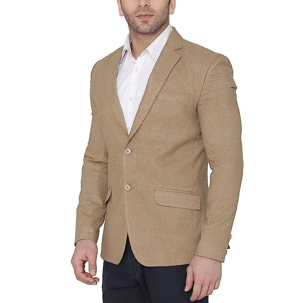 Customized Fashion Button Woolen Men tweed Jacket best quality Winter Heavy Tweed Plaid Jacket For Man