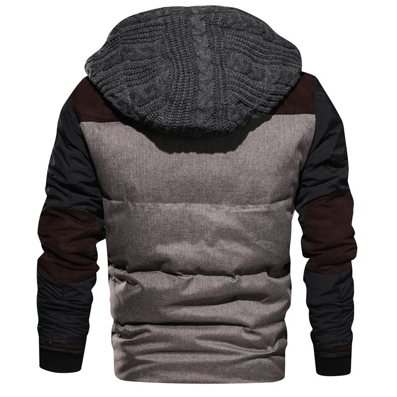 CARANFIER Men Jacket Warm Thick Puffer Hooded High Quality Men's Fashion Outwear Plus Size S -3XL Custom Free Logo OEM
