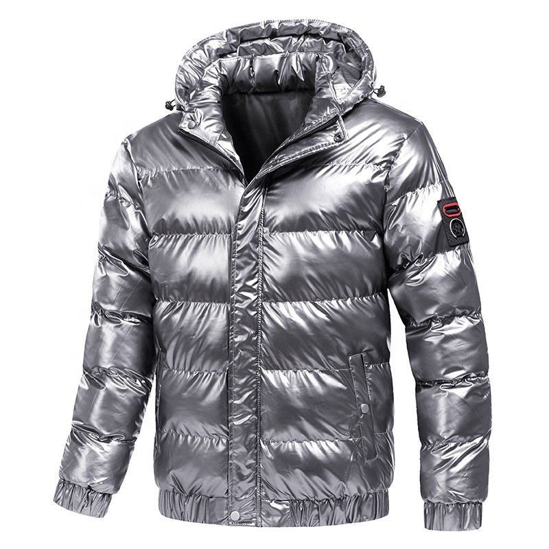 OEM Custom Printed Outdoor Male Padded Bubble Warm Winter Men Coats Puffer Jacket For Man