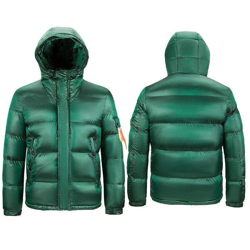 OEM Custom Printed Outdoor Male Padded Bubble Warm Winter Men Coats Puffer Jacket For Man