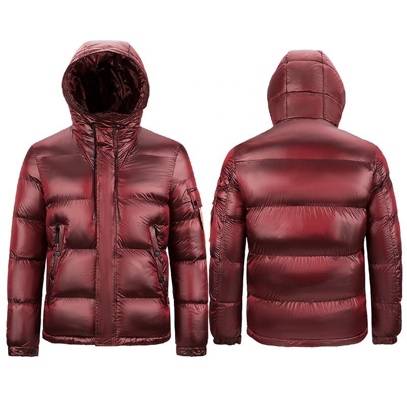 OEM Custom Printed Outdoor Male Padded Bubble Warm Winter Men Coats Puffer Jacket For Man
