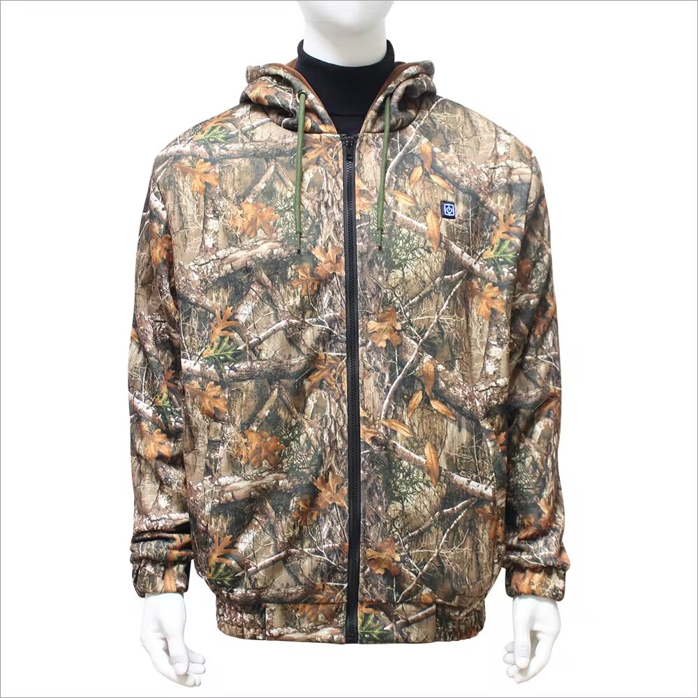 Hunting Heated Hoodies 5V Winter Heat Jacket Camouflage Outdoor Fishing Thick Adults Men Winter Products 2024 USB Heated Jacket