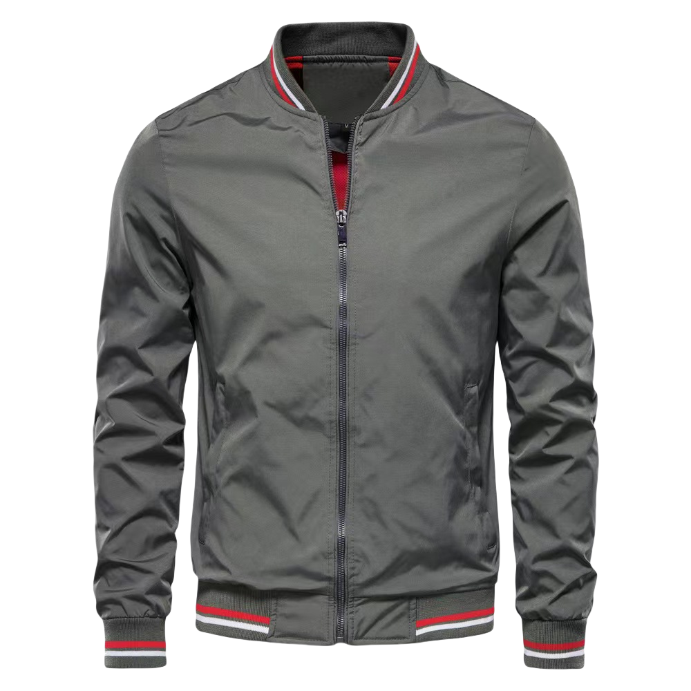 2024 fashion streetwear zip pocket bomber jacket men logo customize windbreaker men jacket high quality men's coats