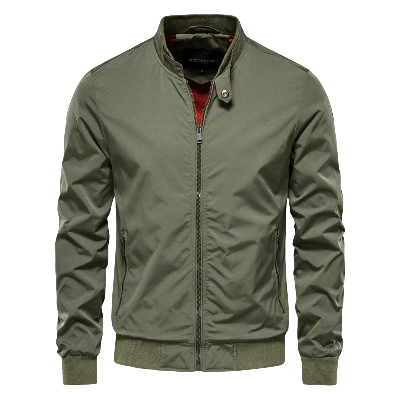 2024 fashion streetwear zip pocket bomber jacket men logo customize windbreaker men jacket high quality men's coats