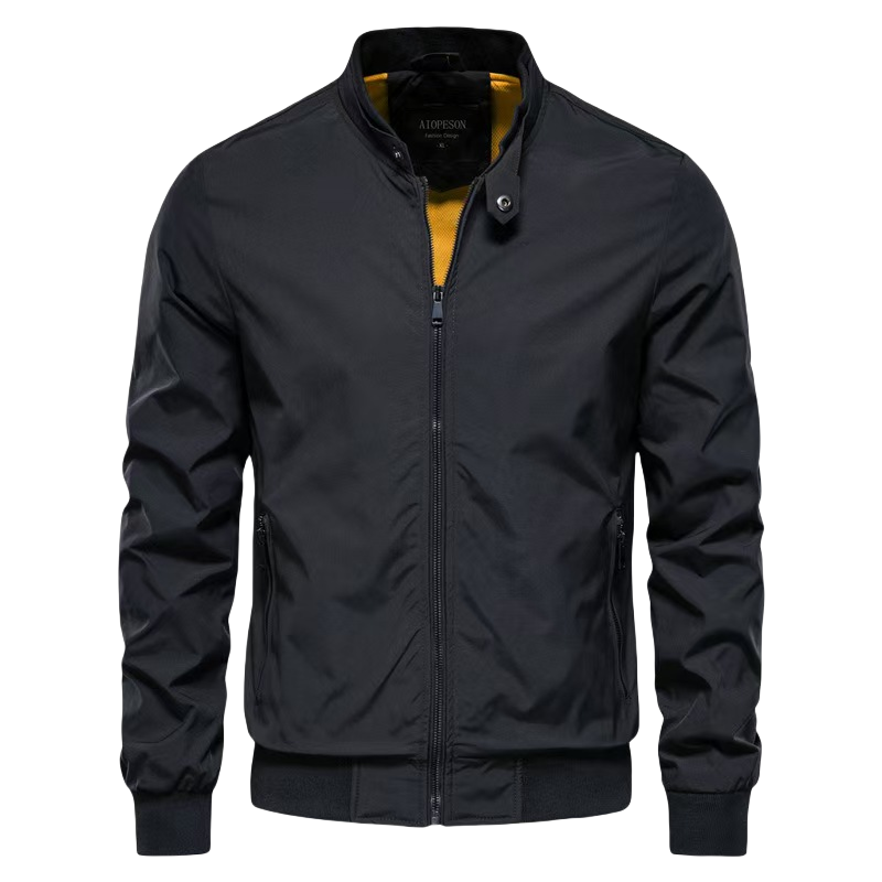 2024 fashion streetwear zip pocket bomber jacket men logo customize windbreaker men jacket high quality men's coats
