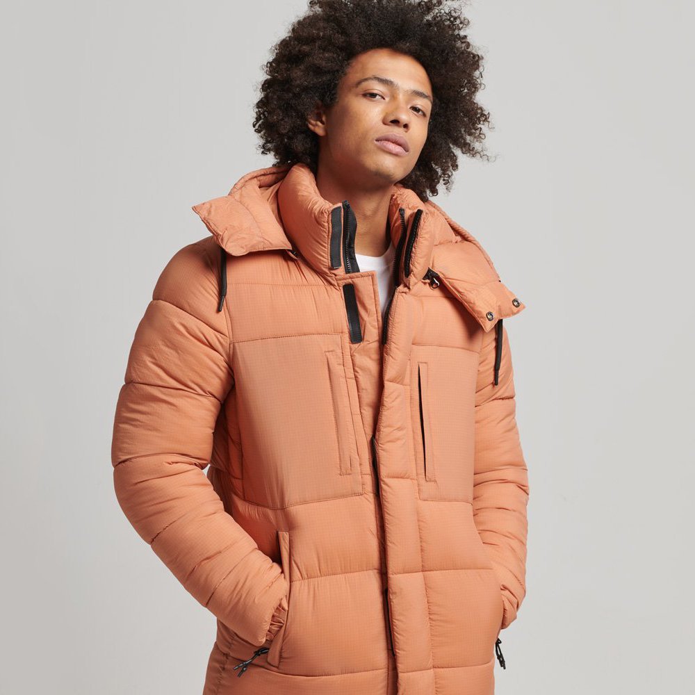 Men's Padded Reflective Jacket Quilted Coat Long Puffer New Outdoor Winter Wear OEM Long Puffer Jacket