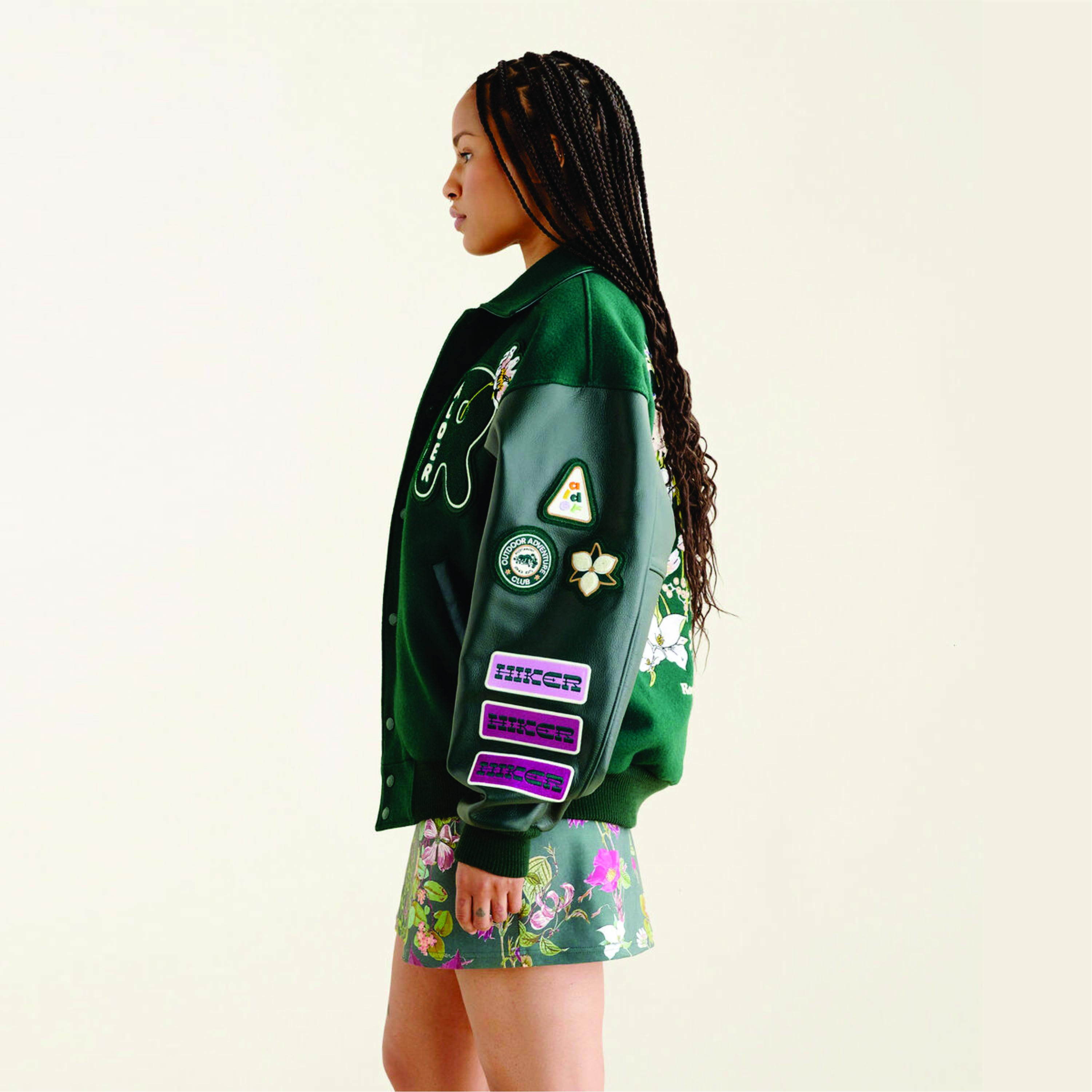 Letterman Varsity Jackets Plus Size Men's Leather Jackets Chenille Embroidery Color Block Ribbed Winter Baseball Jackets
