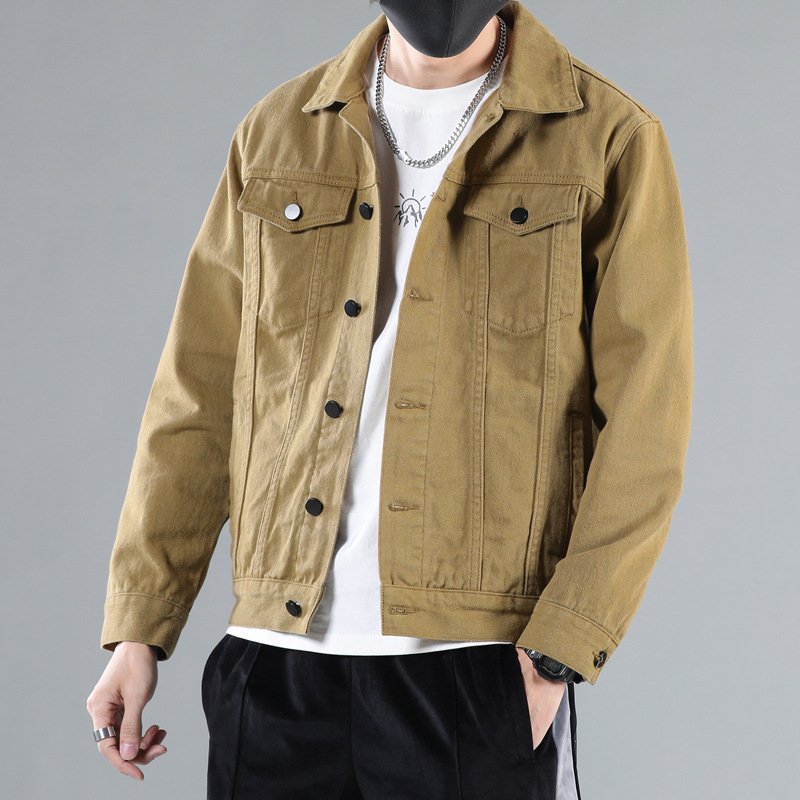 Men's Jackets High Quality Casual Work Clothes Denim Trend Spring Autumn Outdoor Pure Cotton Cowboy Coat