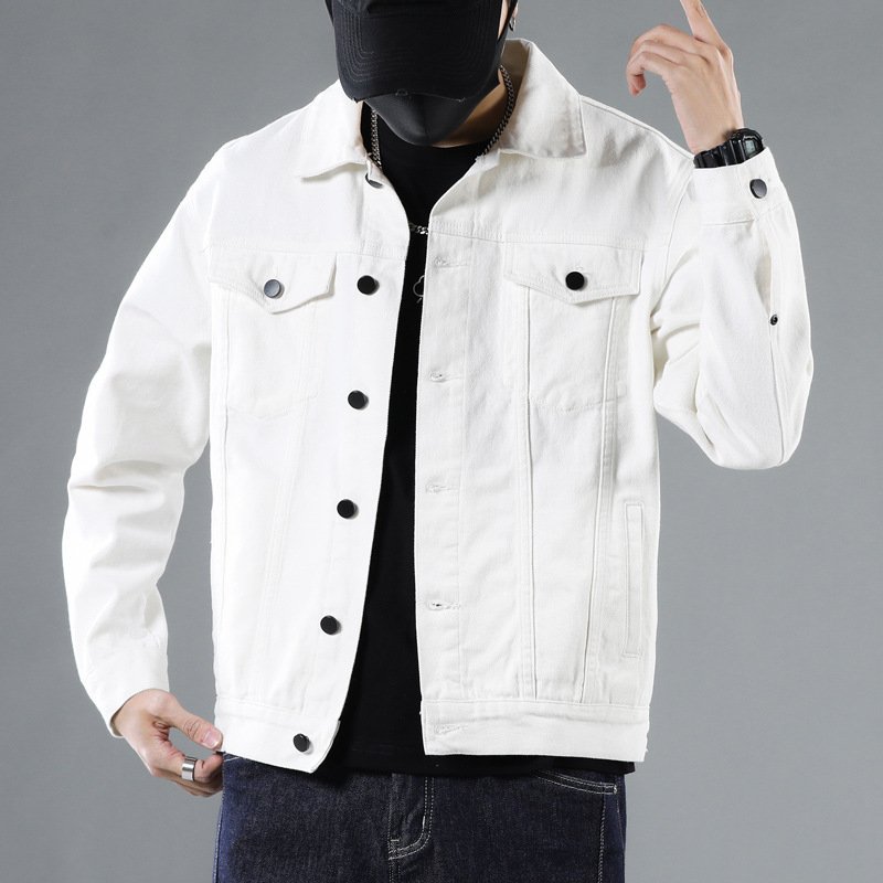 Men's Jackets High Quality Casual Work Clothes Denim Trend Spring Autumn Outdoor Pure Cotton Cowboy Coat