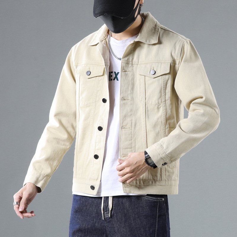 Men's Jackets High Quality Casual Work Clothes Denim Trend Spring Autumn Outdoor Pure Cotton Cowboy Coat