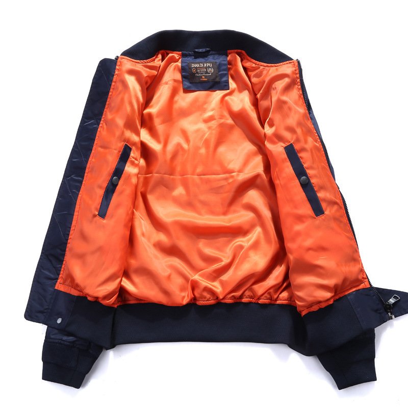 Custom New Design Fashion Men's Jacket Embroidery patch Casual Zipper Coat