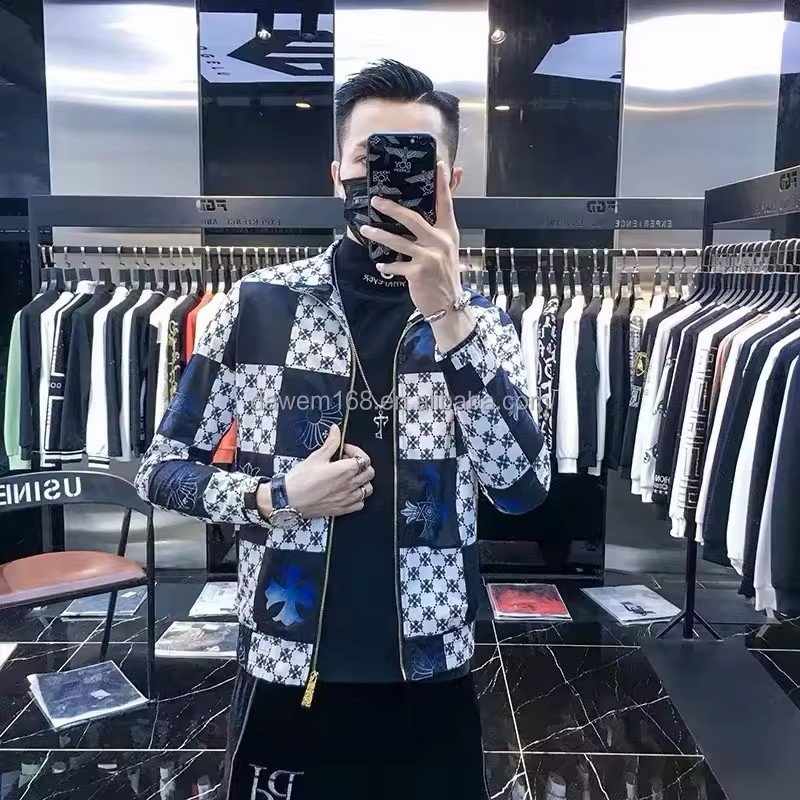 2024 Wholesale cheap hot selling men's jacket spring and fall new fashion hip hop casual hooded sports trend thin jacket