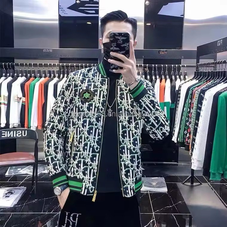 2024 Wholesale cheap hot selling men's jacket spring and fall new fashion hip hop casual hooded sports trend thin jacket
