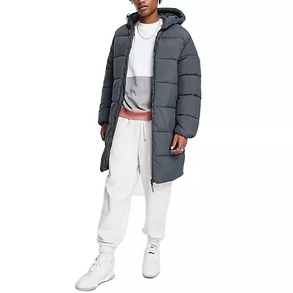 OEM 2022 High Quality Winter Custom manufacturer Plain Men's Long Oversized puffer down Coat jackets