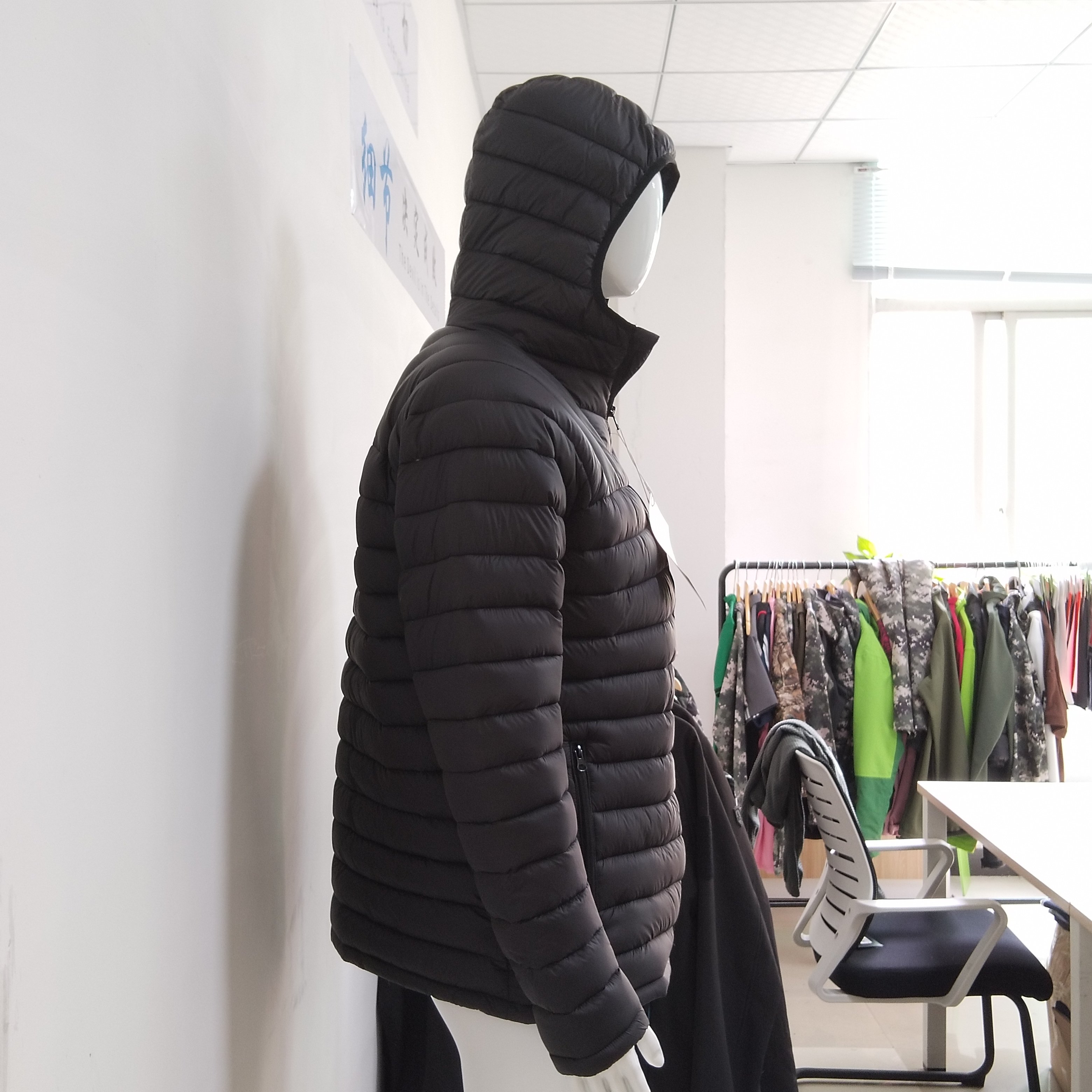 Top selling Warm puffer jacket mens custom logo puffer jacket with hood
