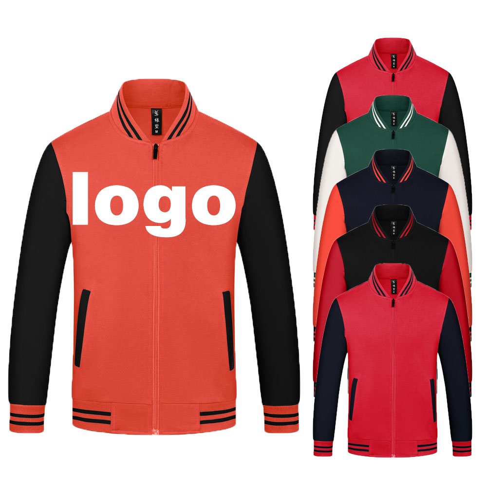 Manufacture high quality baseball jacket custom embroidered men's jacket