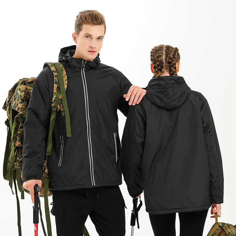 Wholesale Latest Design Custom Logo Black Waterproof Men's Windbreaker Polar Fleece Winter Softshell Jackets