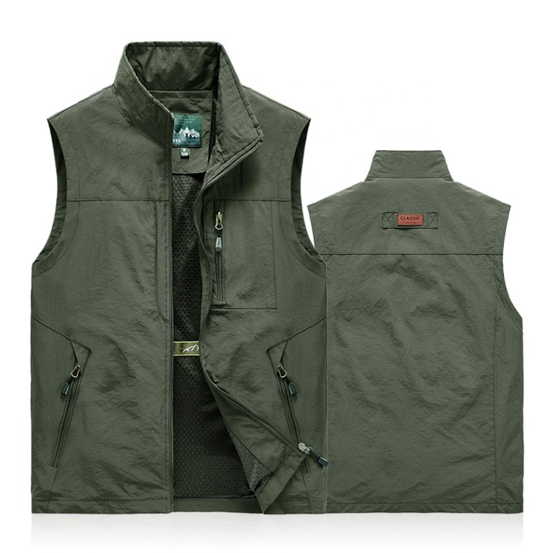 Shooting hiking vest practical reporter photography camping multi-pocket female vest men's vest jacket