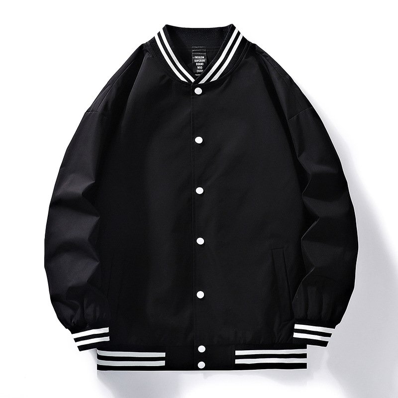 Men Baseball Uniform Coat Autumn Bomber Jacket Streetwear Single Breasted Casual Tracksuit Harajuku Jackets