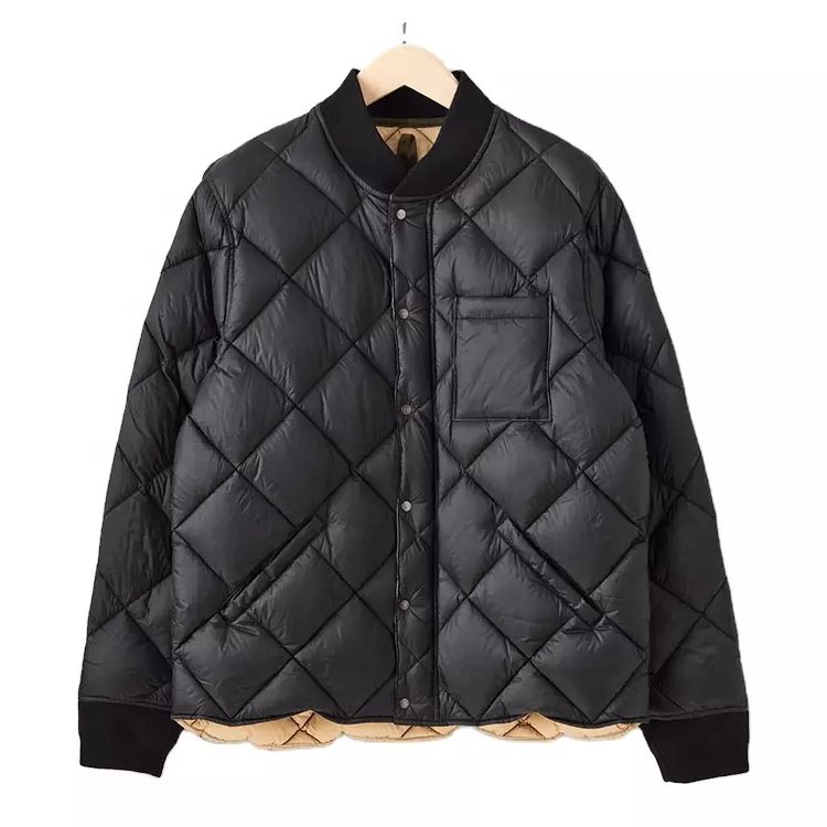 High Quality OEM Winter Custom manufacturer Men's Sublimation Oversized puffer down jackets without hood