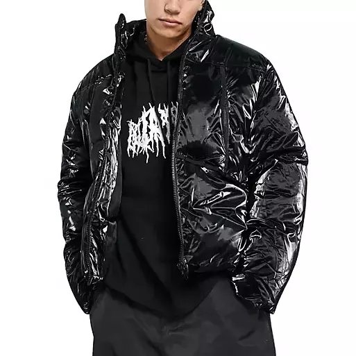 High Quality OEM Winter Custom manufacturer Men's Sublimation Oversized puffer down jackets without hood