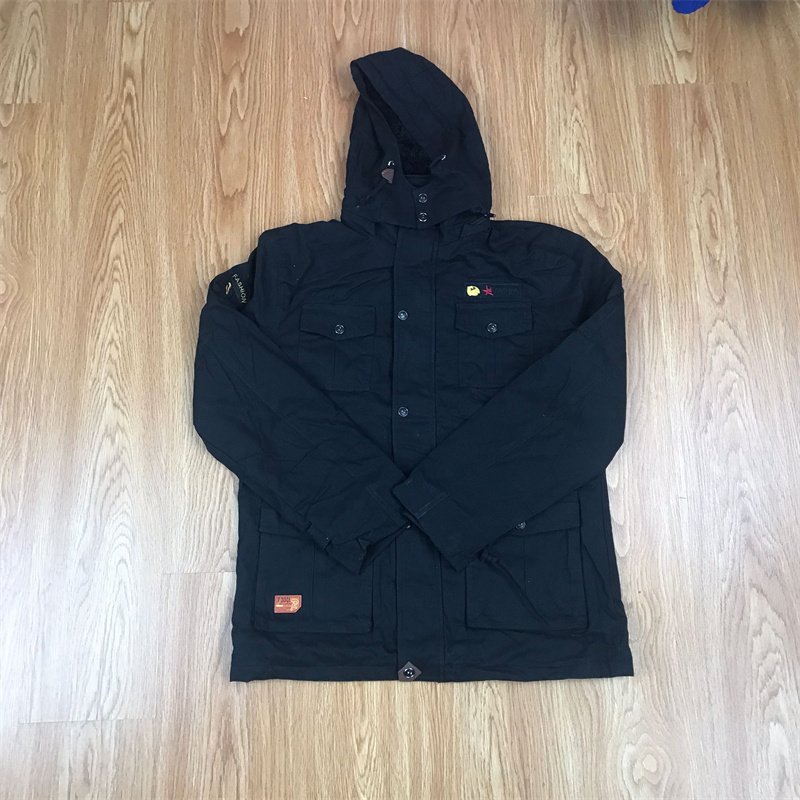 Wholesale New Fashion Collar Cotton Zip Up Plus Size Casual Bomber Men's Jacket Winter for Men