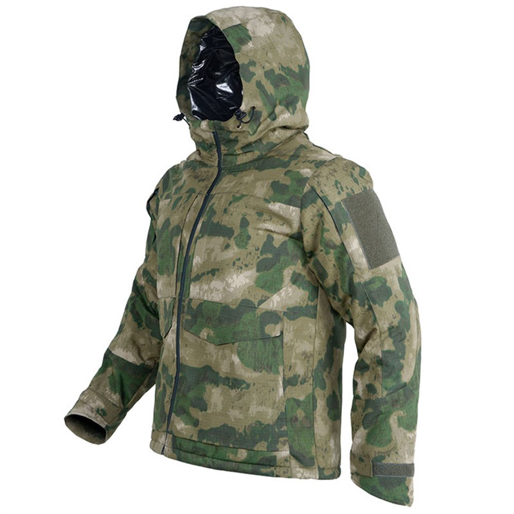 Cotton Clothing Reflective Heated Jacket Winter Thermal Reflective Jacket Men's Clothing Camouflage Tactical Jacket Waterproof