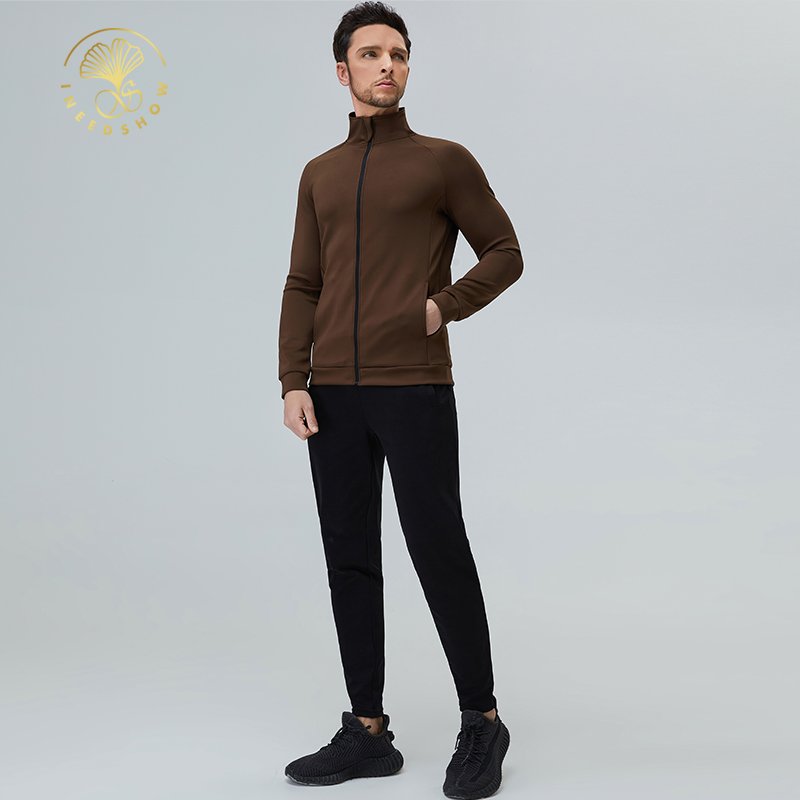 Wholesale Custom Logo Label Printing Design Your Own High Quality Polyester Tracksuits Long Sleeve For Men