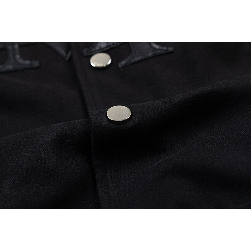 Wholesale New Arrival High Quality Winter Autumn PU Leather Coat StreetWear Embroider Amiry Oversized Baseball Men's Jacket