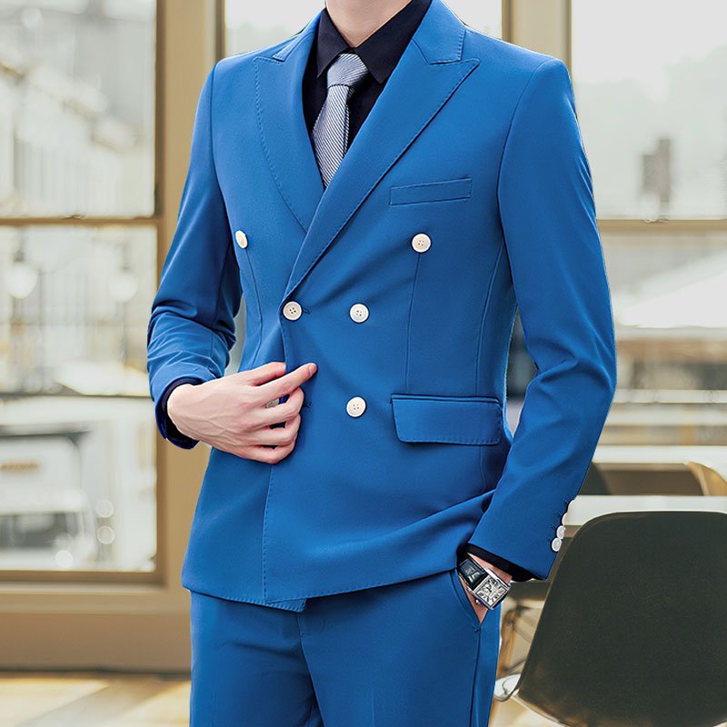 In Stock Men Blazer Suit 3 Pieces Costume Hommes Classic Jacket suit Formal Groom Suits for Men Wedding