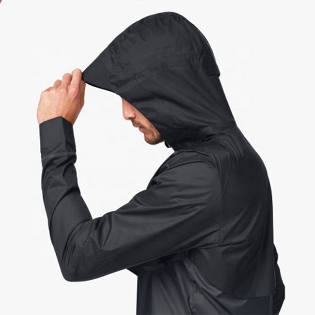 Custom 100% polyester Winter Sport Plain Gym Zipper Running Training Jacket For Men