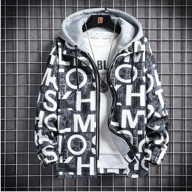 Customized leather sleeve chain Chenille embroidered baseball jacket for men's retro Letterman campus jacket