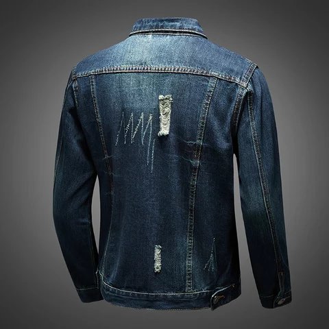 Wholesale Custom Vintage Plain Funky Over sized Jean Denim Jacket Men Fashion Street Wear Acid Wash Denim Jacket Quality Jacket