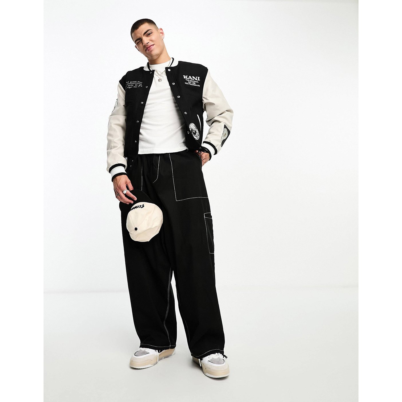 Custom Patchwork Leather Jacket Rhinestone Embroidery Patches Vintage Letterman College Baseball Bomber Varsity Jacket For Men