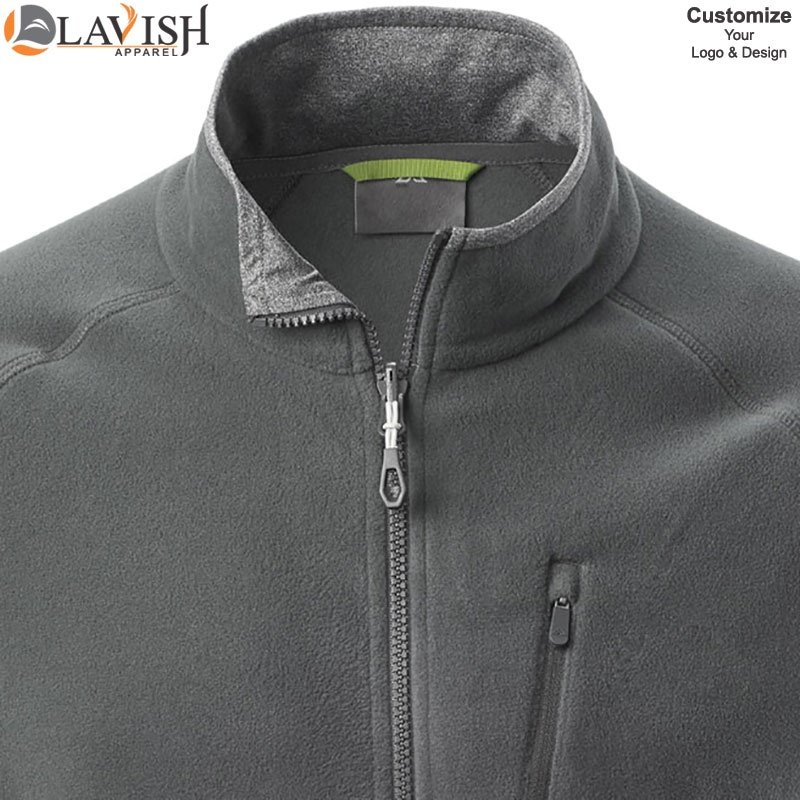 Custom Winter Micro Polar Fleece Men's Jacket Man Long Sleeve Winter Polar Fleece Men's Jacket