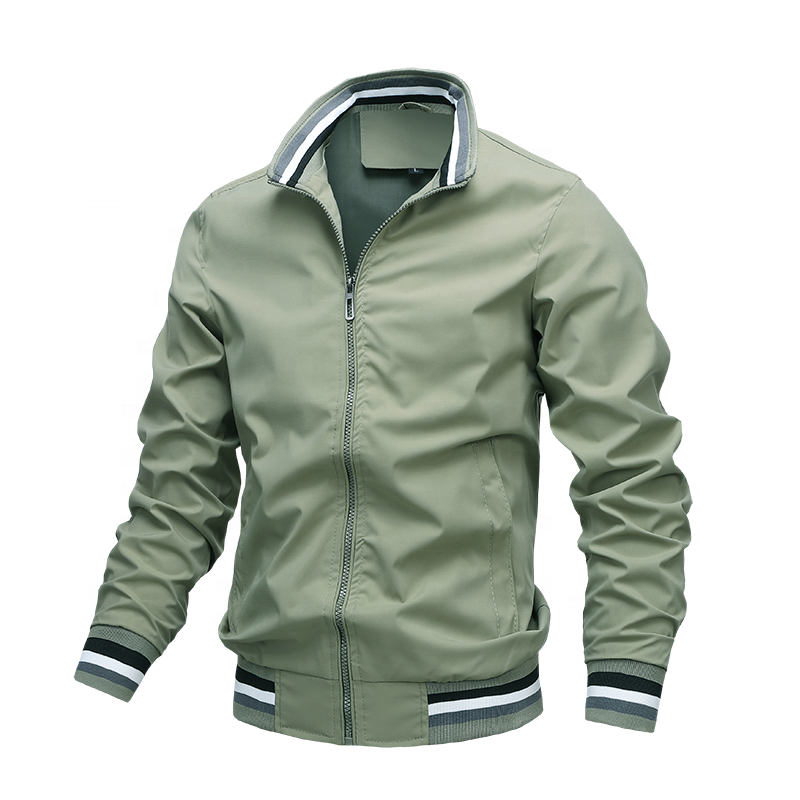Custom Brand Quality Motorcycle Jacket Men Custom Logo Men's Stand Golf Jacket Fashion Outdoor Jogging Sports Men Jacket