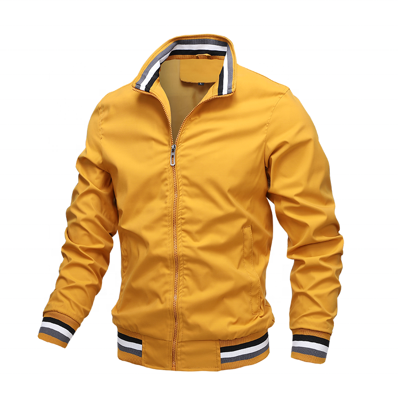 Custom Brand Quality Motorcycle Jacket Men Custom Logo Men's Stand Golf Jacket Fashion Outdoor Jogging Sports Men Jacket
