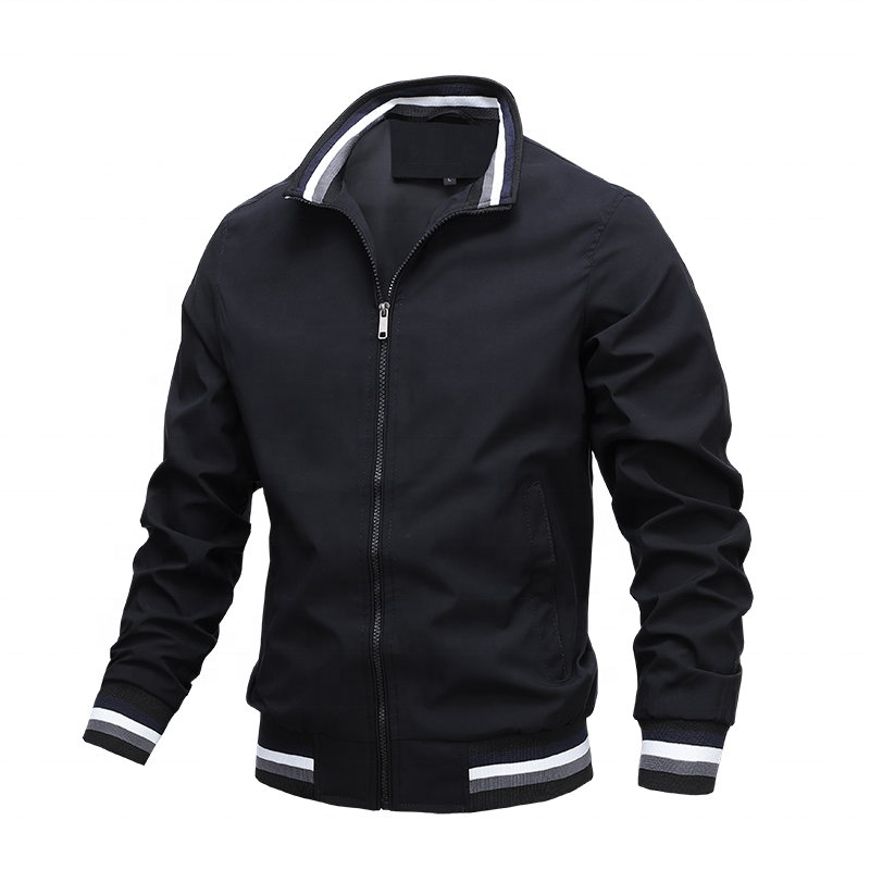 Custom Brand Quality Motorcycle Jacket Men Custom Logo Men's Stand Golf Jacket Fashion Outdoor Jogging Sports Men Jacket