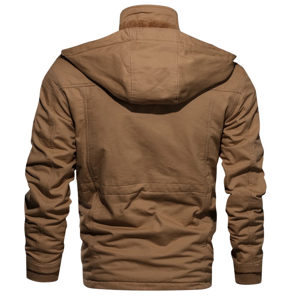 High Quality Cotton Mens Pilot Winter Fleece Jackets Warm Thicken Outerwear Windbreaker Plus Size men's jacket