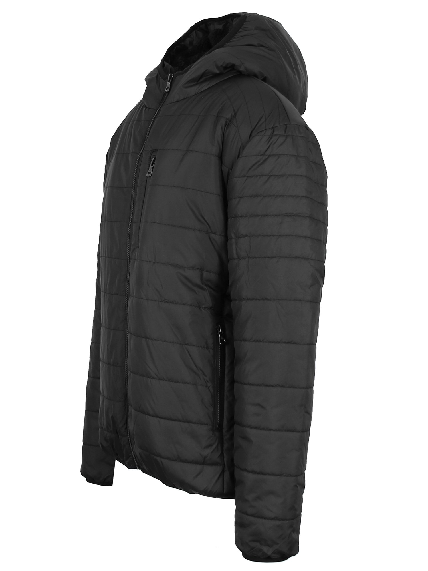 Whole sale Bomber Men Customize puffer Jacket Mens Sherpa-Lined Hooded Puffer Jacket For Unisex Jacket