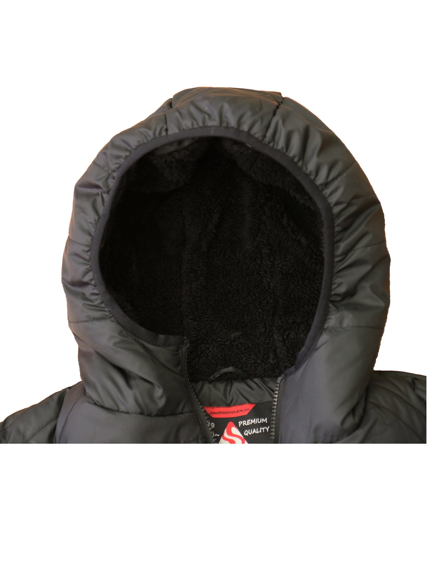 Whole sale Bomber Men Customize puffer Jacket Mens Sherpa-Lined Hooded Puffer Jacket For Unisex Jacket